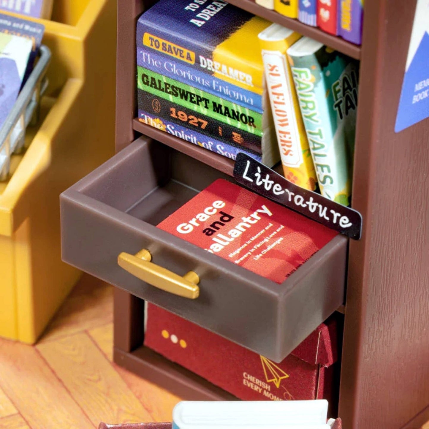 DIY Miniature House Kit: Memory Book Store with Dust Cover