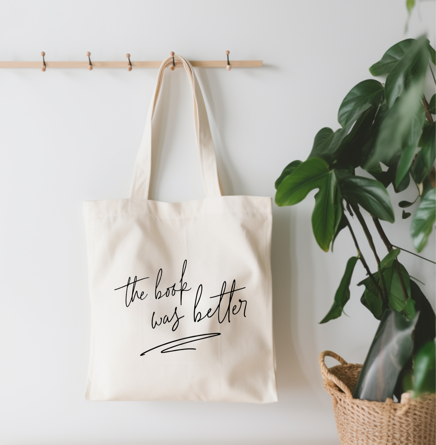 The Book Was Better Canvas Tote Bag