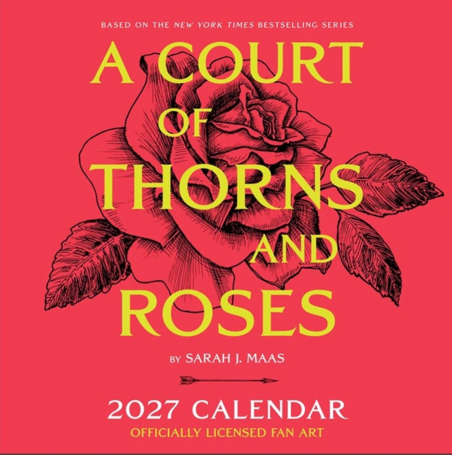 A Court of Thorns and Roses Officially Licensed Fan Art 2027 Wall Calendar PRE-ORDER 7/28/26