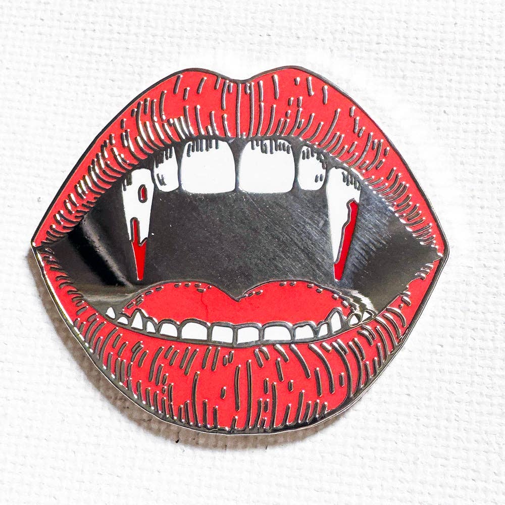 Vampire Teeth Pin