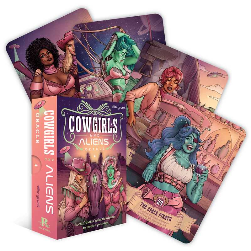 Cowgirls and Aliens Oracle by Ellie  Grant: Flashcards; 120 pages / English