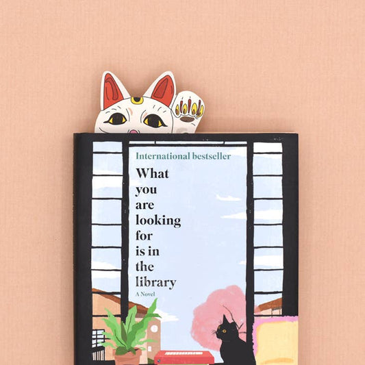 Lucky Cat Bookmark (it’s die cut!)