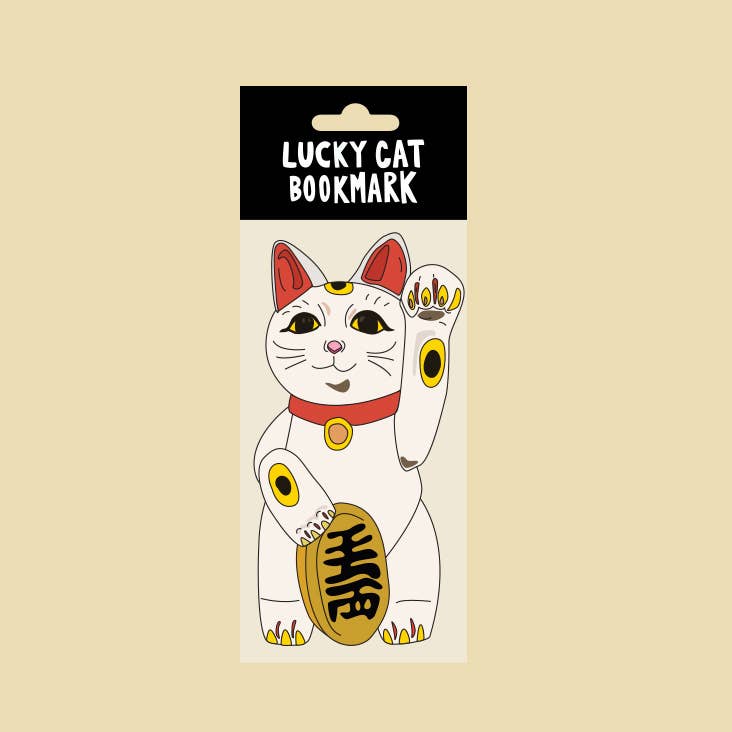 Lucky Cat Bookmark (it’s die cut!)