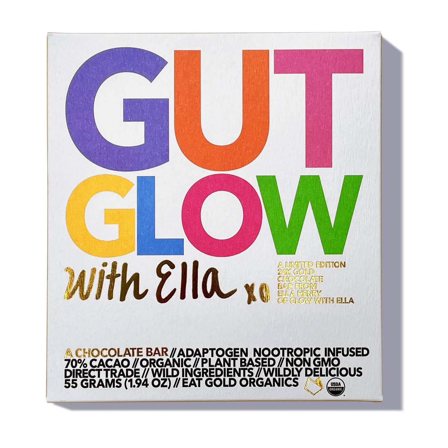 GUT GLOW a Potent, Functional & Delicious Chocolate Bar