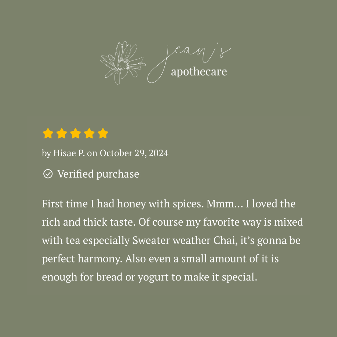 Sweater Weather Honey | Chai-Spiced Honey for Cozy Fall
