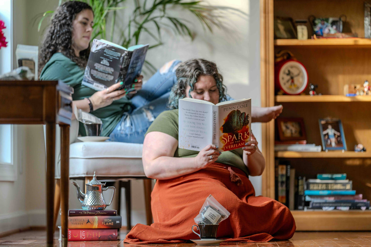 Cursed & Caffeinated | Green Tea for Fantasy & Romance Books