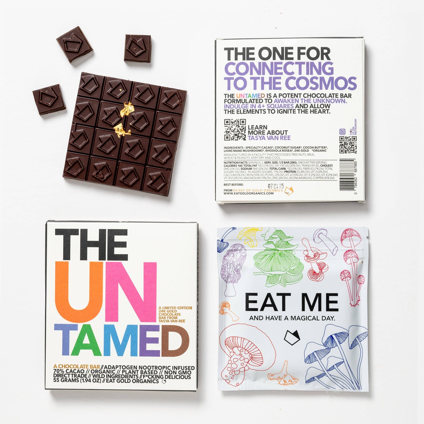 The Untamed a 24k Gold, Functional, Delicious Chocolate Bar