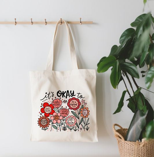 It's Okay Canvas Tote Bag