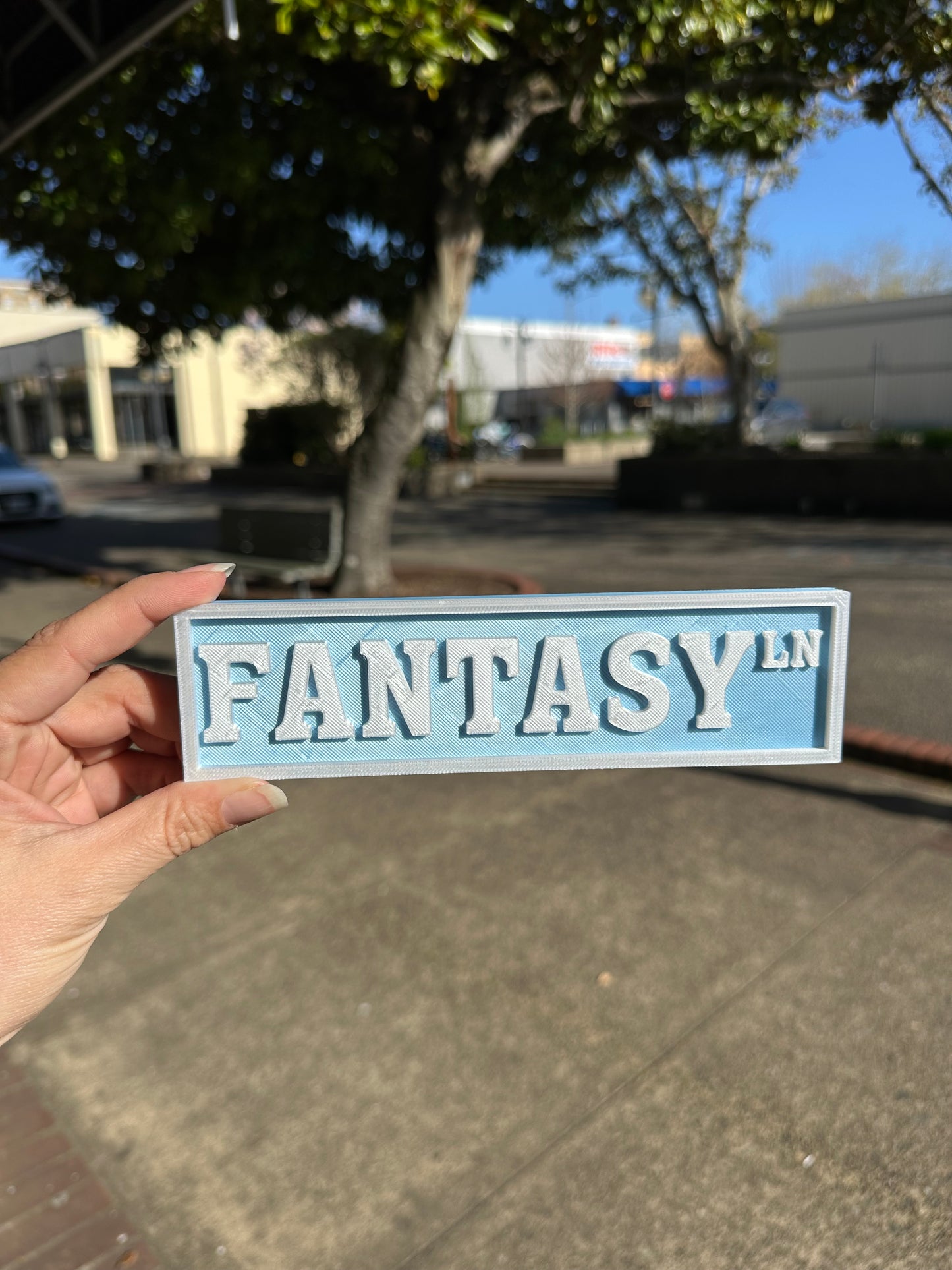 3D Printed Street Sign