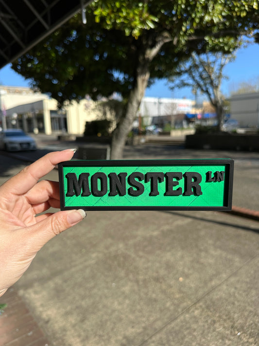 3D Printed Street Sign