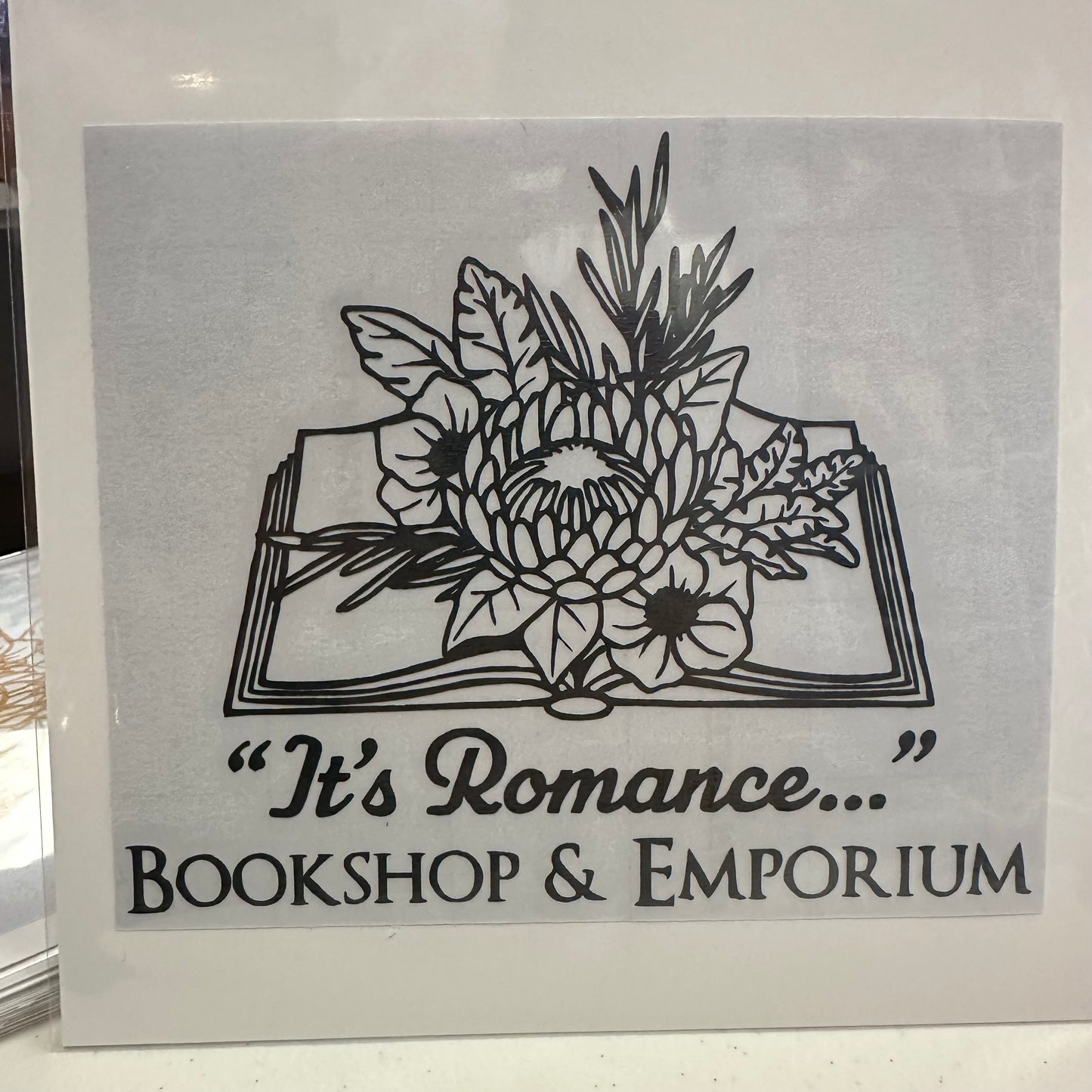 6"x6" - "It’s Romance” logo Car Decal