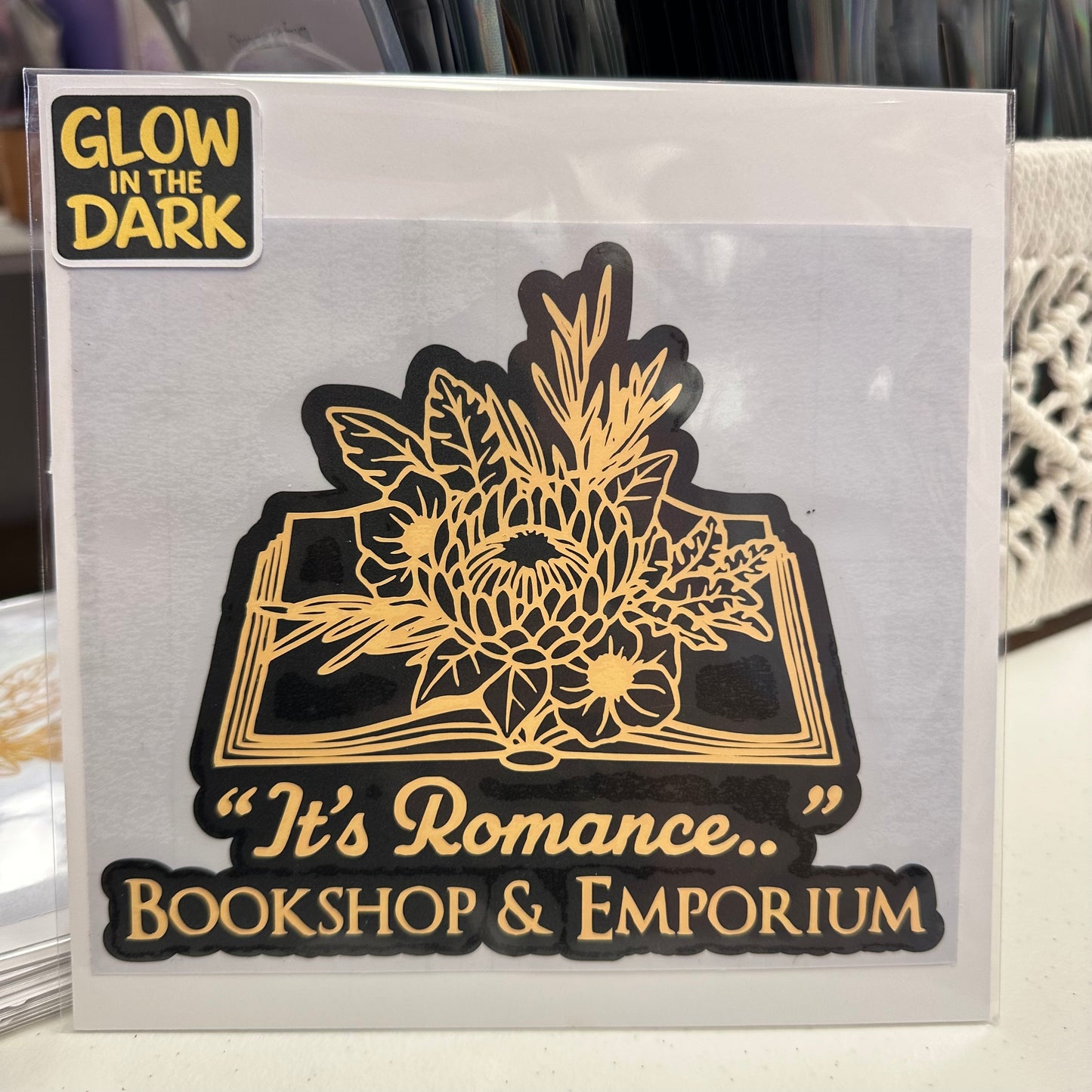 6"x6" - "It’s Romance” logo Car Decal