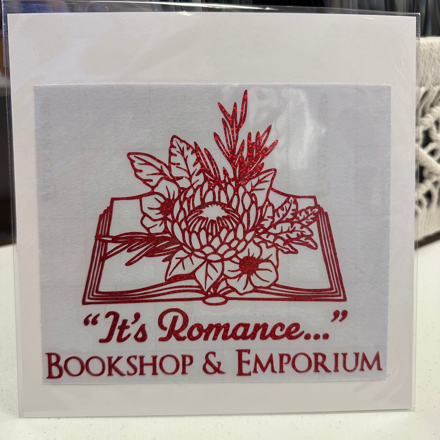 6"x6" - "It’s Romance” logo Car Decal