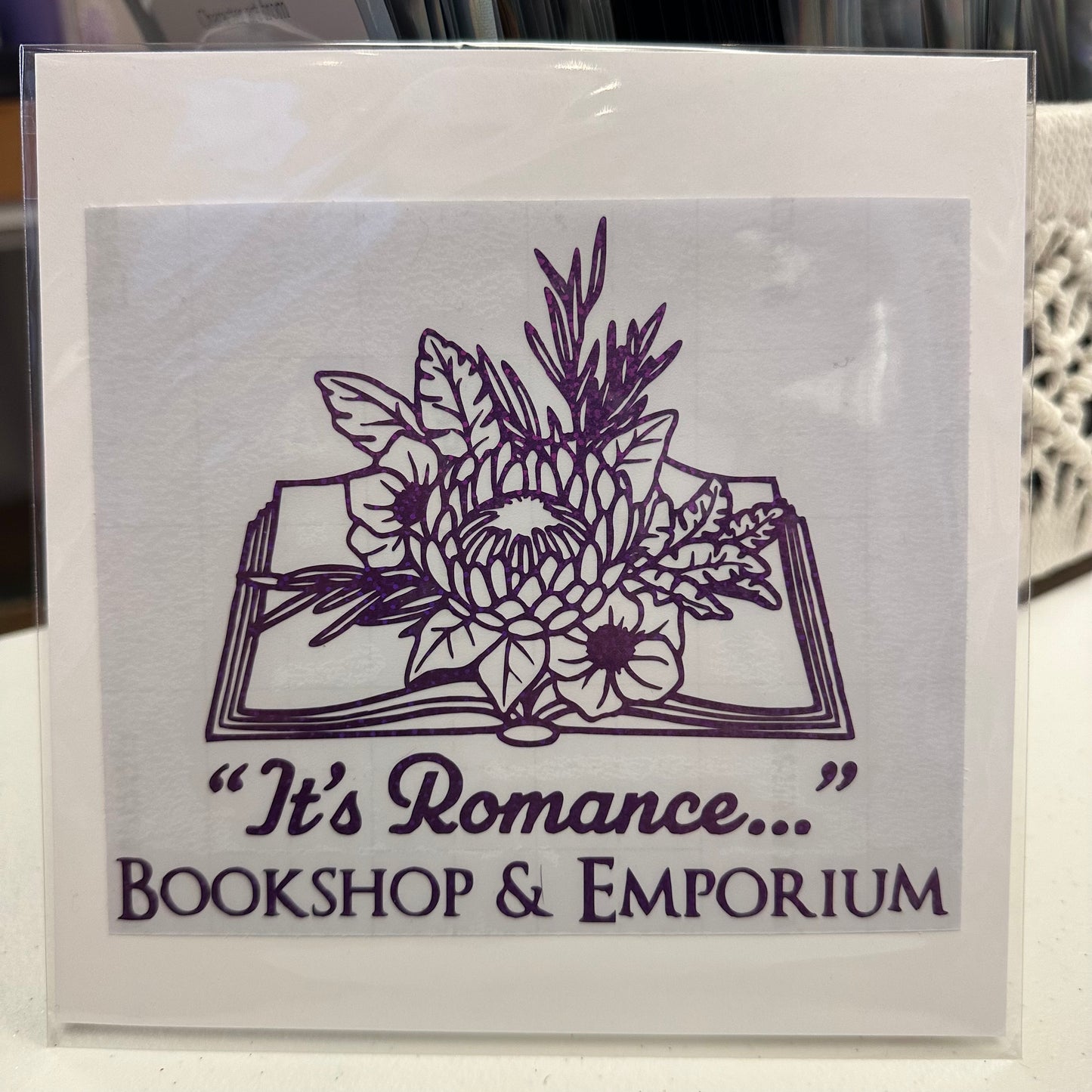6"x6" - "It’s Romance” logo Car Decal