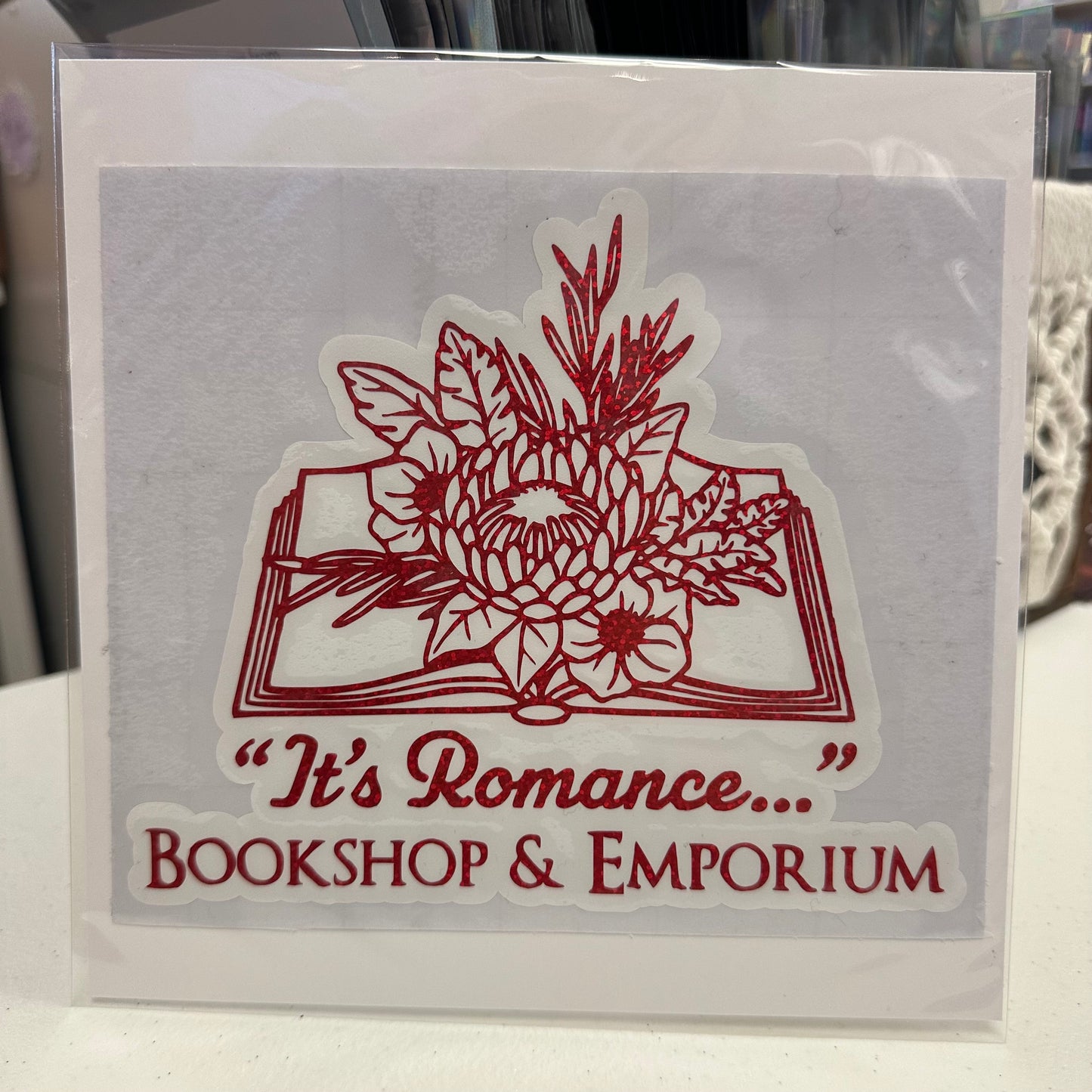 6"x6" - "It’s Romance” logo Car Decal