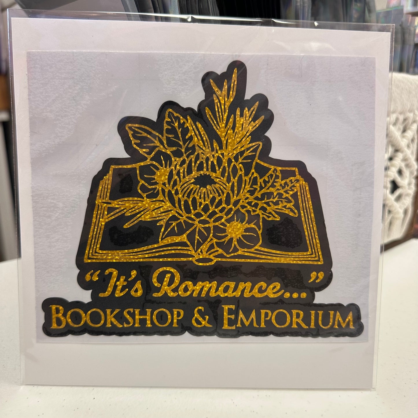 6"x6" - "It’s Romance” logo Car Decal