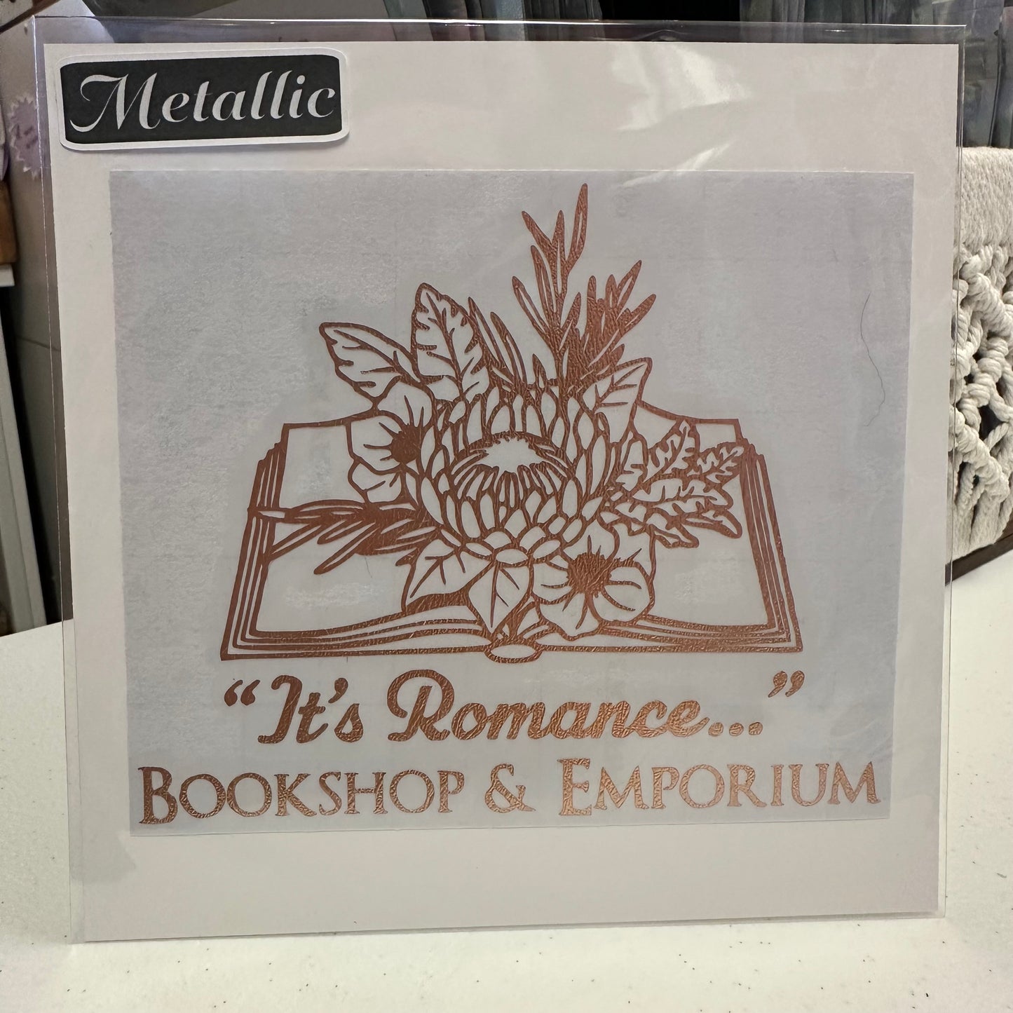 6"x6" - "It’s Romance” logo Car Decal