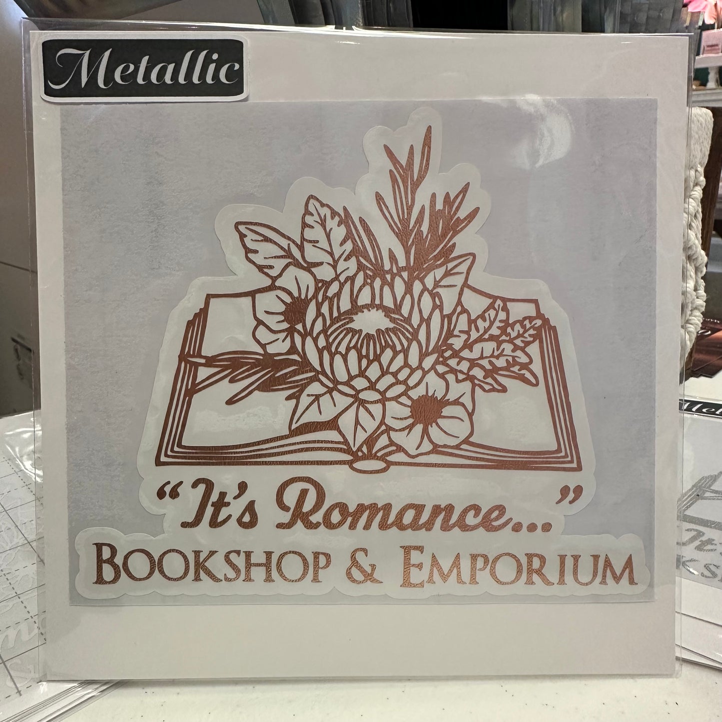6"x6" - "It’s Romance” logo Car Decal