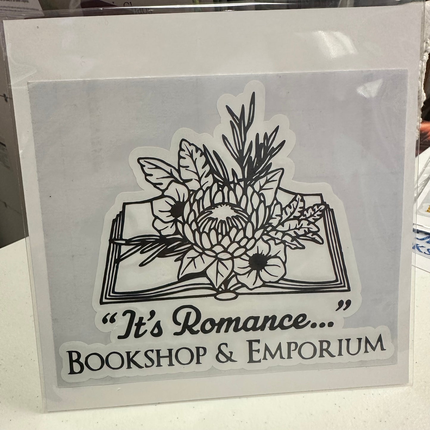 6"x6" - "It’s Romance” logo Car Decal