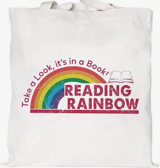Reading Rainbow Tote Bag