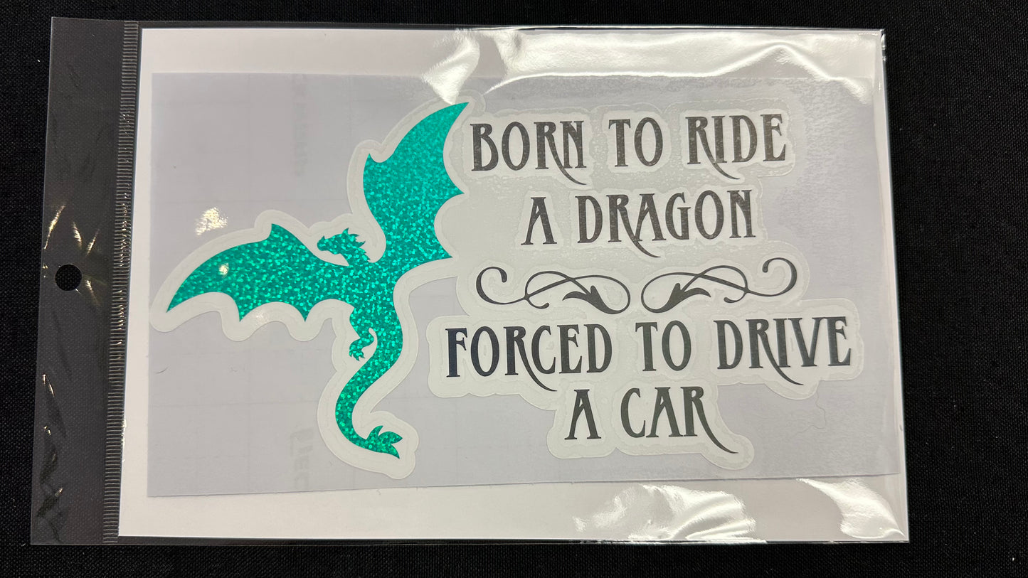 Born to Ride - 5" x 8" Car Decal
