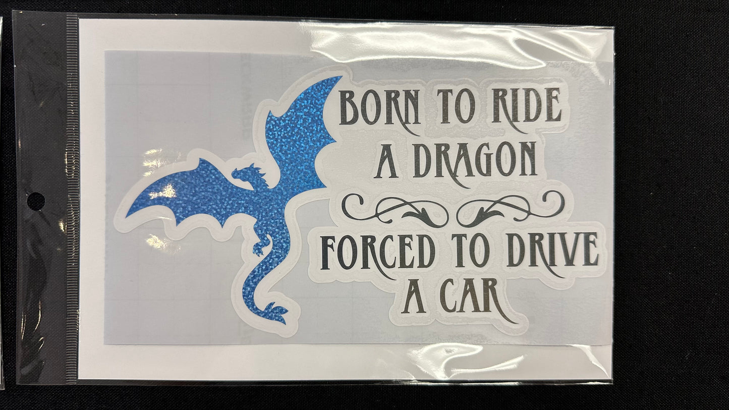 Born to Ride - 5" x 8" Car Decal