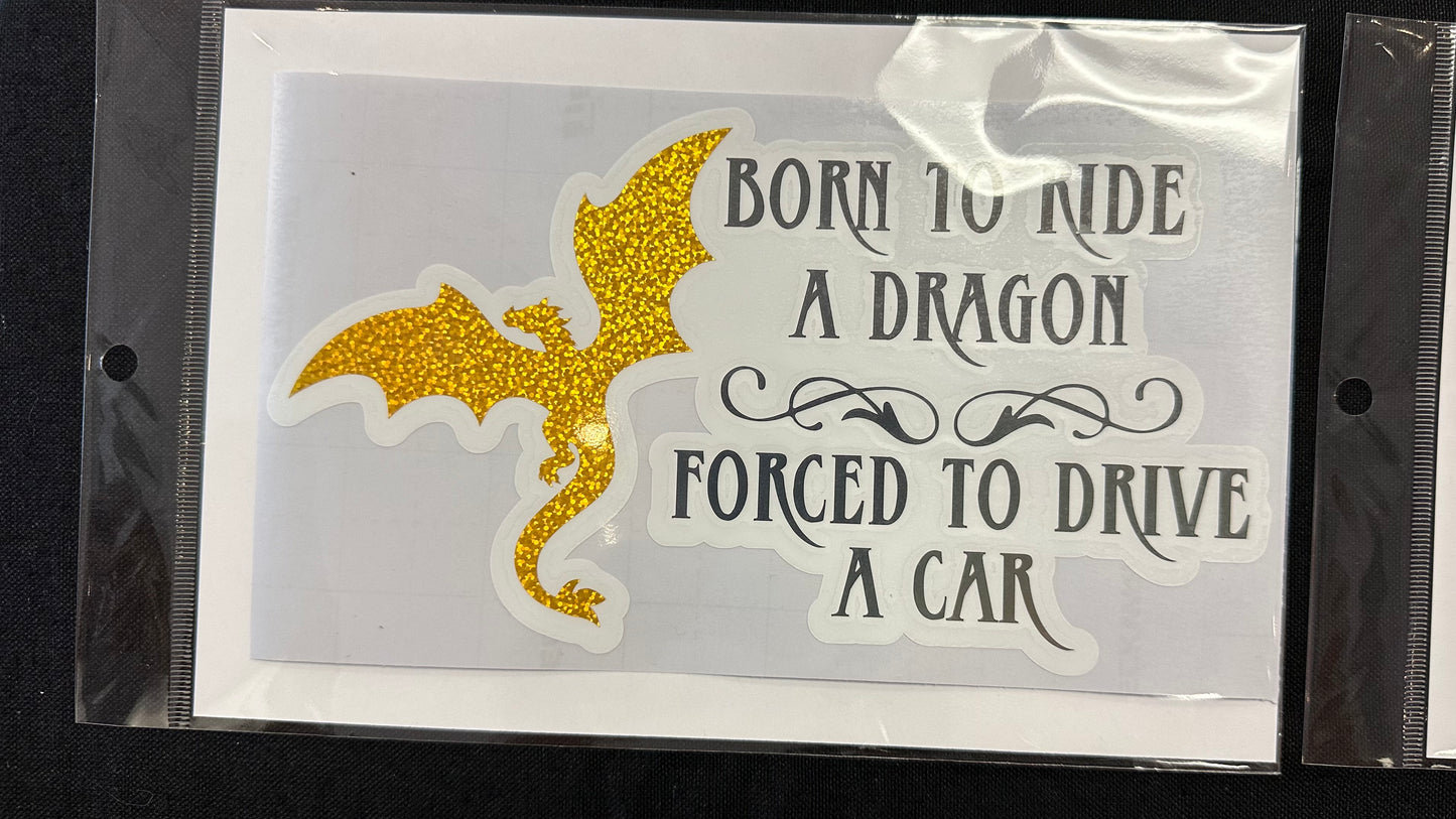 Born to Ride - 5" x 8" Car Decal