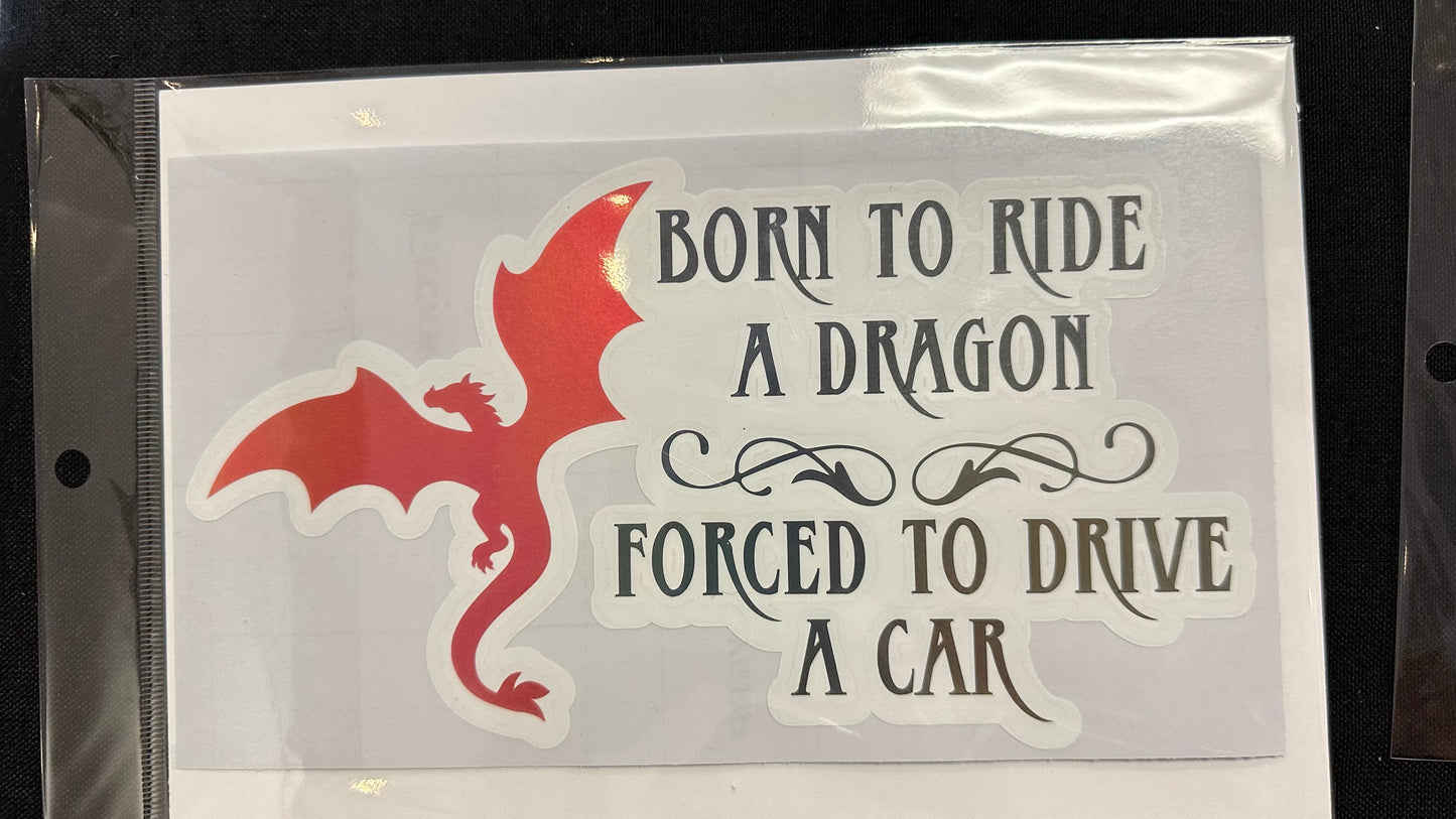 Born to Ride - 5" x 8" Car Decal