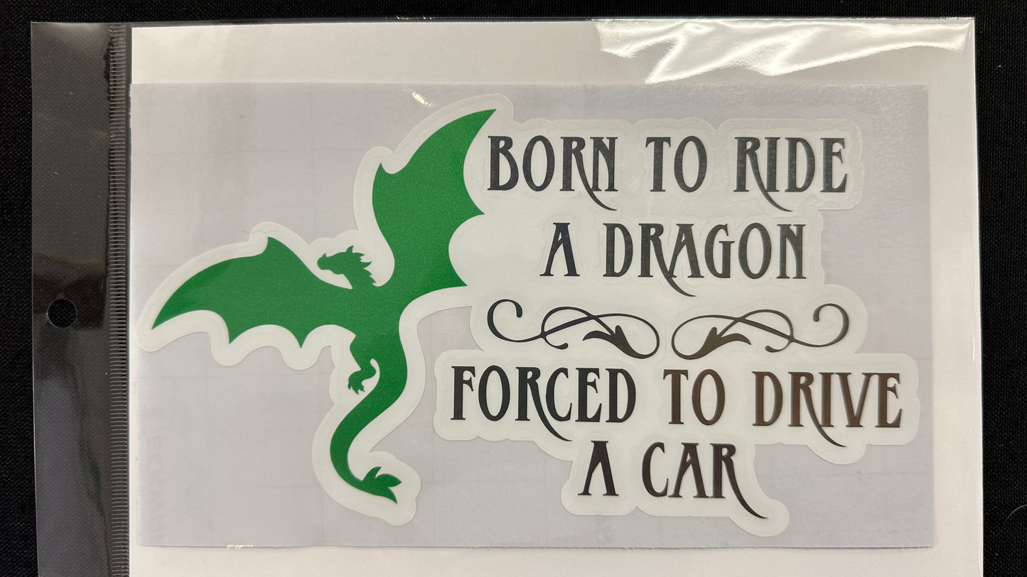 Born to Ride - 5" x 8" Car Decal