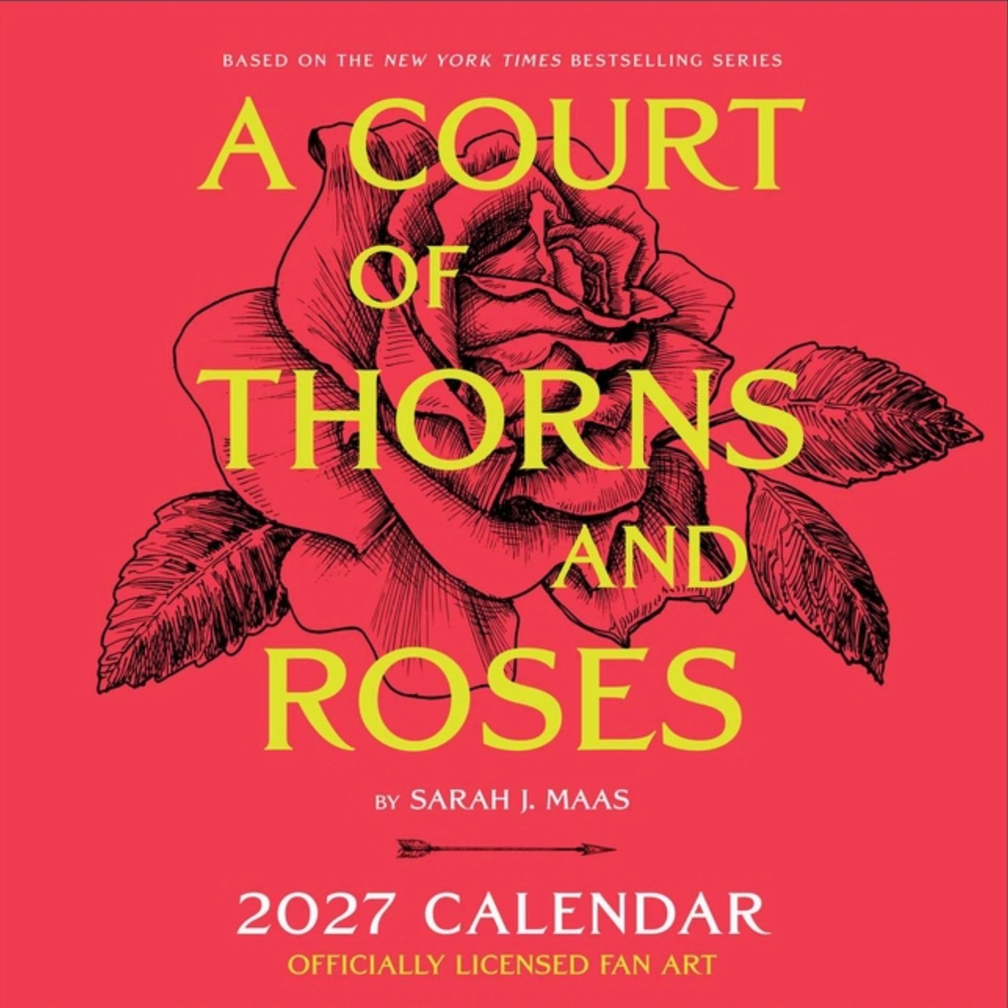 A Court of Thorns and Roses Officially Licensed Fan Art 2027 Wall Calendar PRE-ORDER 7/28/26