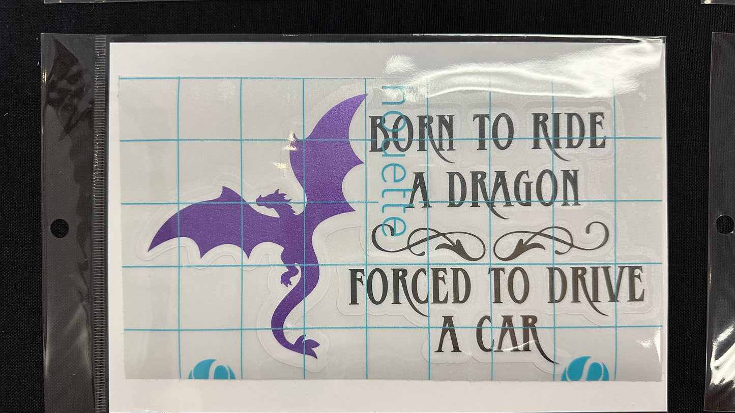 Born to Ride - 5" x 8" Car Decal
