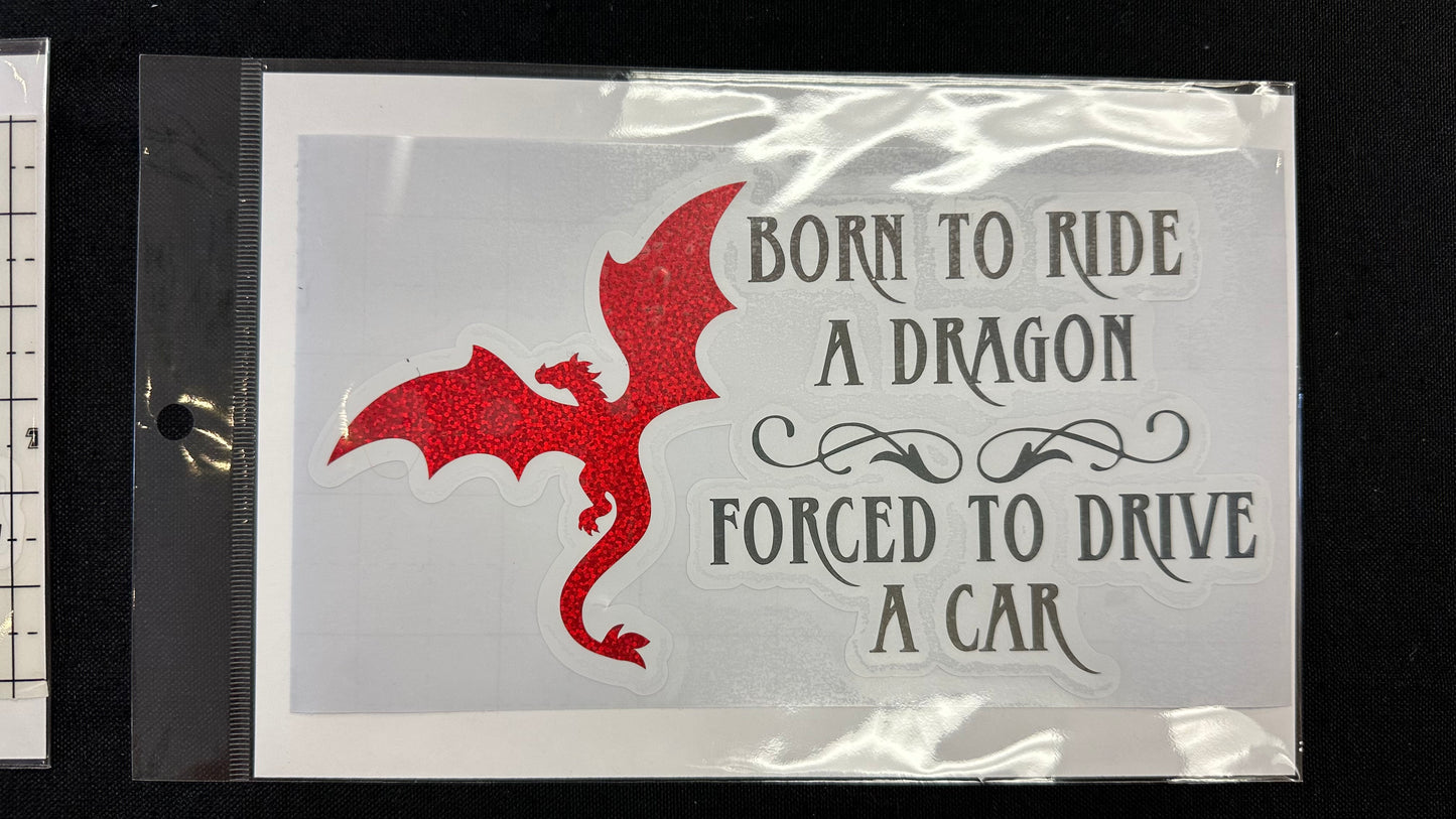 Born to Ride - 5" x 8" Car Decal