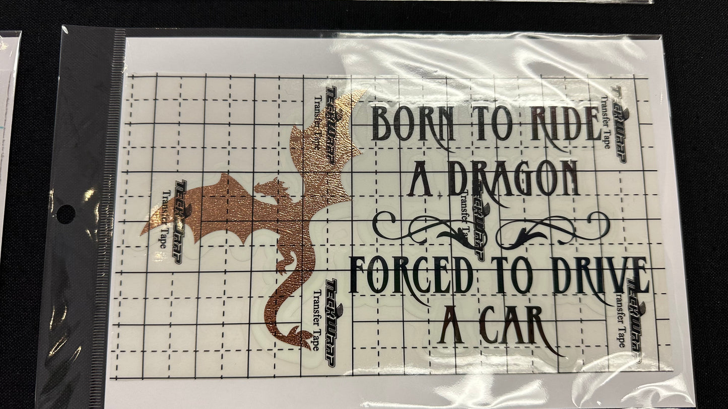 Born to Ride - 5" x 8" Car Decal