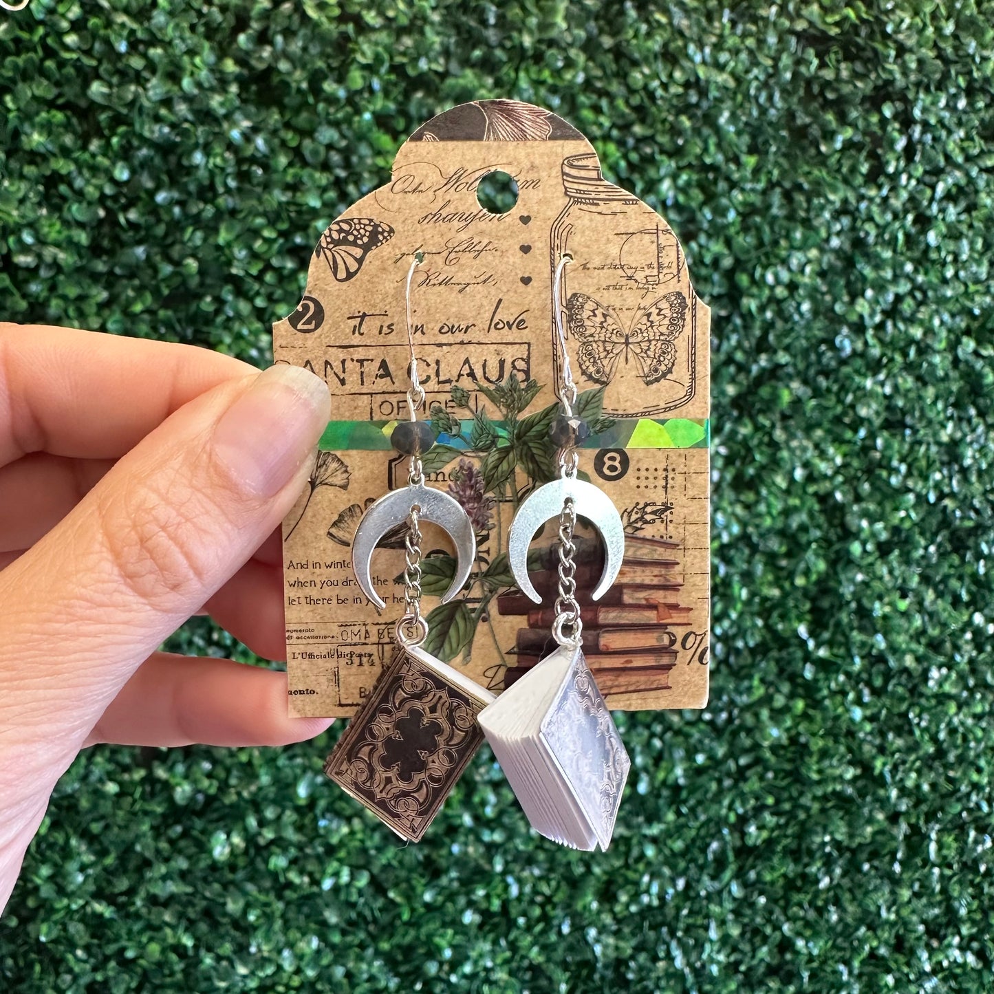 Earrings by local artist The Witches Corner