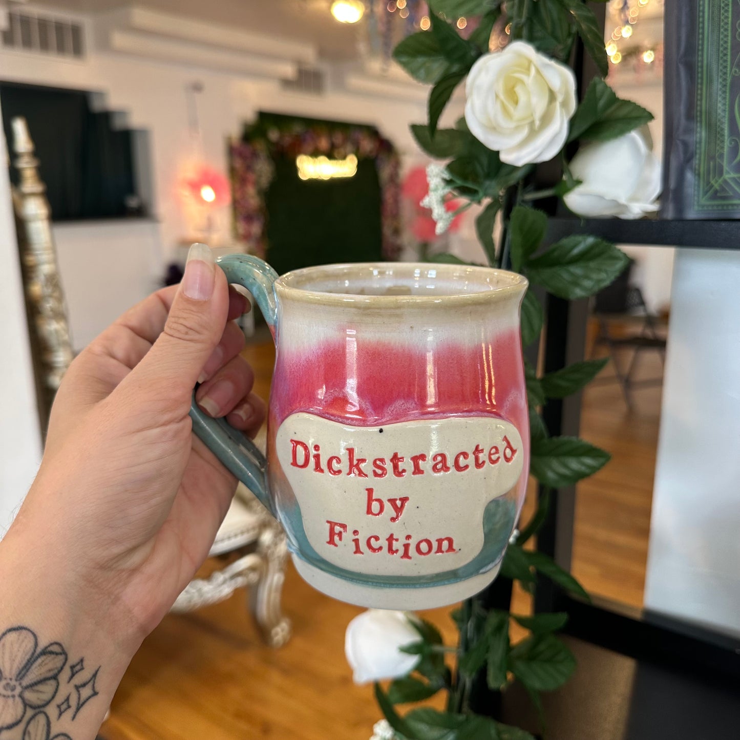Dickstracted by Fiction Mug