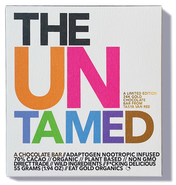 The Untamed a 24k Gold, Functional, Delicious Chocolate Bar