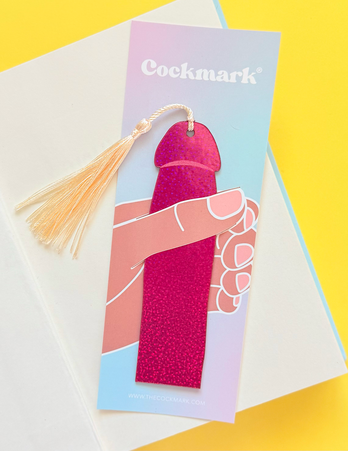 Holo Shimmer Cockmark Bookmark: Blue