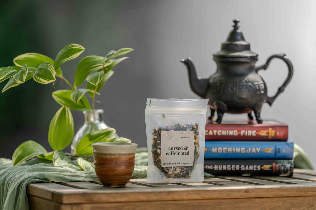 Cursed & Caffeinated | Green Tea for Fantasy & Romance Books
