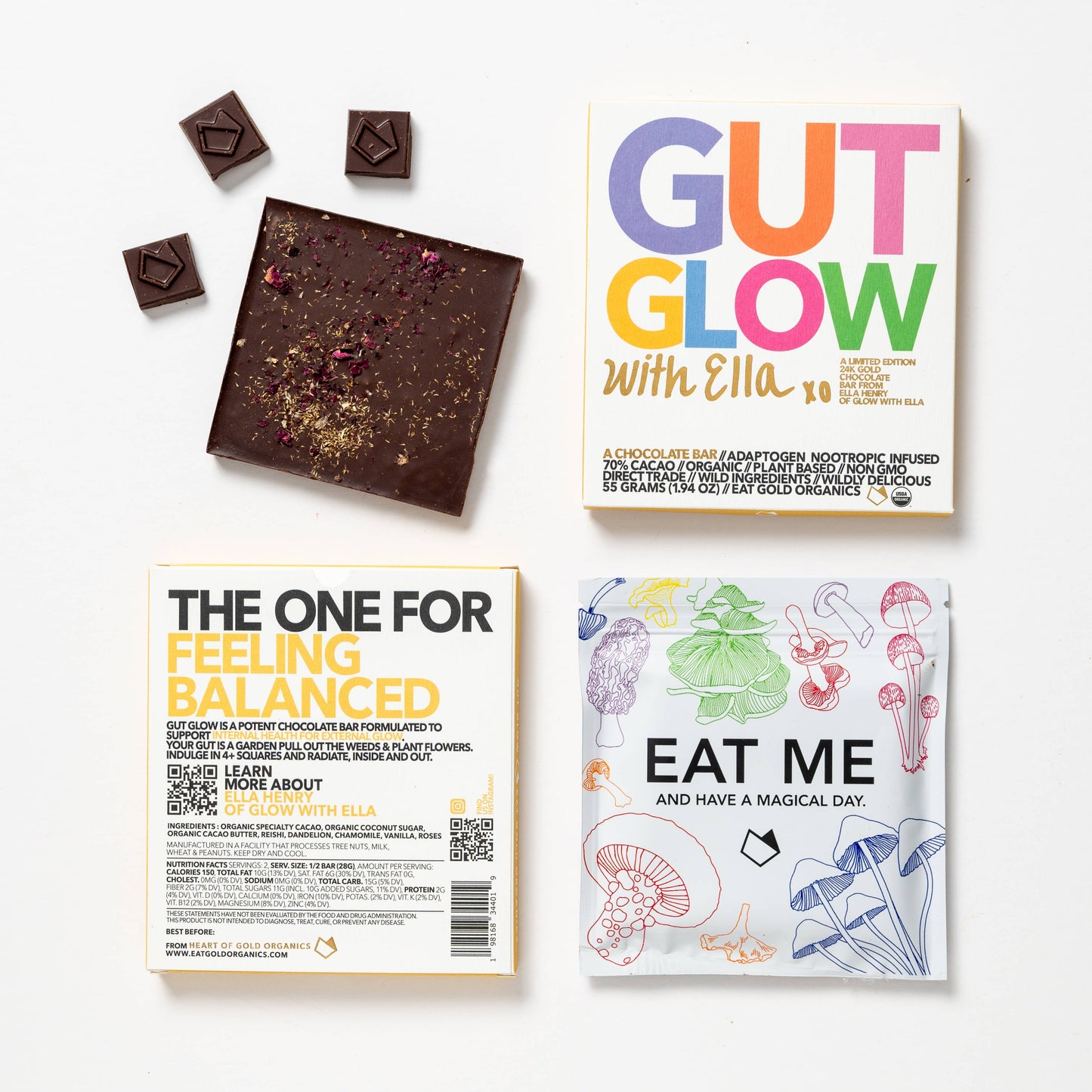 GUT GLOW a Potent, Functional & Delicious Chocolate Bar