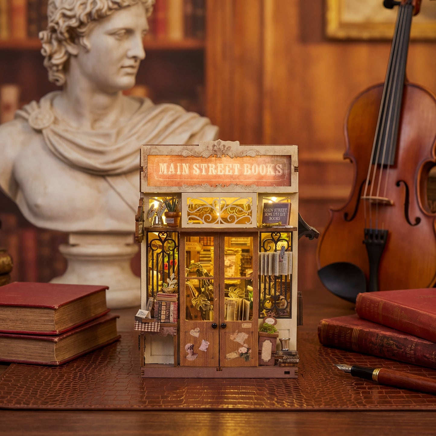 DIY Book Nook Kit: Main Street Books