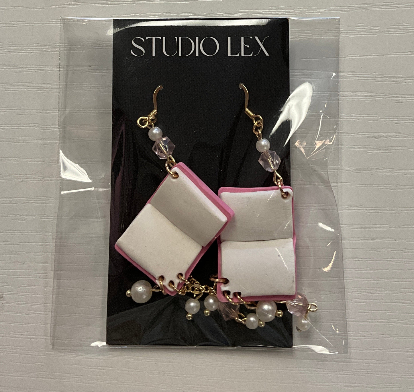 Studio Lex Earrings - Pink Books